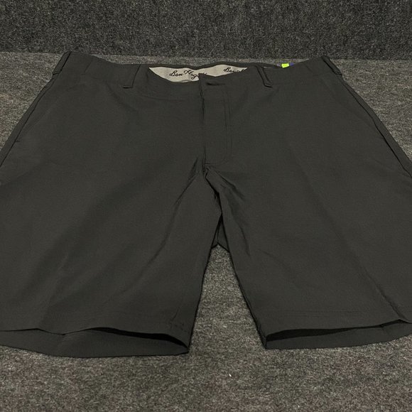 Shorts Ben Hogan Performance Men's Flat Front Active Flex Stretch Golf Black - Picture 2 of 4